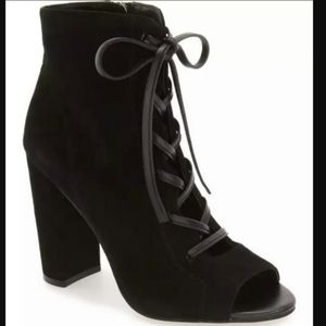 Sam Edelman Yvie suede leather bootie lace up 7.5